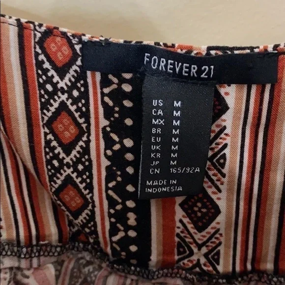 slightly cropped aztec print tank - Picture 4 of 6